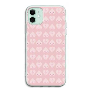 CaseCompany Ass 'n Titties: iPhone 11 Transparant Hoesje