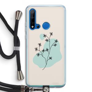 CaseCompany Love your petals: Huawei P20 Lite (2019) Transparant Hoesje met koord