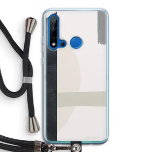 CaseCompany Baca: Huawei P20 Lite (2019) Transparant Hoesje met koord