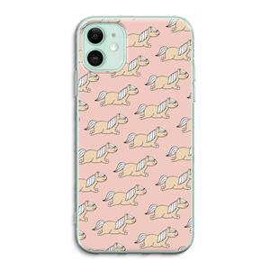 CaseCompany Ponys: iPhone 11 Transparant Hoesje