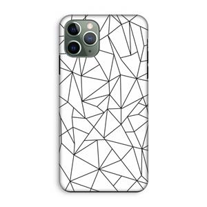 CaseCompany Geometrische lijnen zwart: iPhone 11 Pro Tough Case