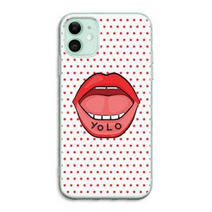 CaseCompany Yolo Denise: iPhone 11 Transparant Hoesje
