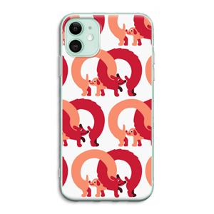 CaseCompany Dogs: iPhone 11 Transparant Hoesje