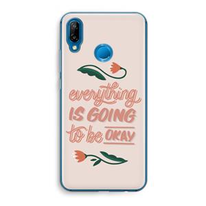 CaseCompany Optimistic flower girl: Huawei P20 Lite Transparant Hoesje