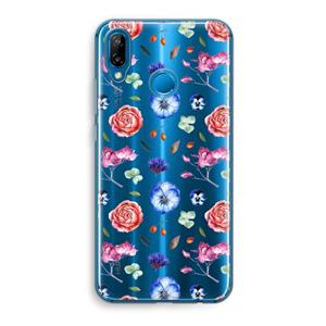 CaseCompany Bloemetjes: Huawei P20 Lite Transparant Hoesje