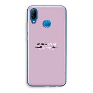 CaseCompany uzelf graag zien: Huawei P20 Lite Transparant Hoesje