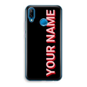 CaseCompany Namecase: Huawei P20 Lite Transparant Hoesje