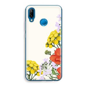 CaseCompany Wilde bloemen: Huawei P20 Lite Transparant Hoesje