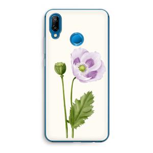 CaseCompany Purple poppy: Huawei P20 Lite Transparant Hoesje