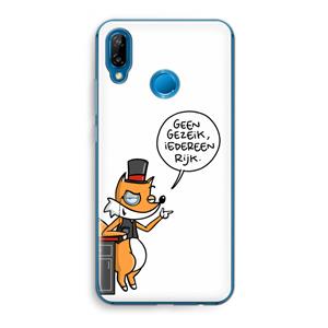 CaseCompany Geen Gezeik: Huawei P20 Lite Transparant Hoesje