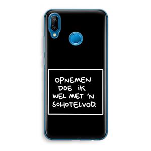 CaseCompany Schotelvod: Huawei P20 Lite Transparant Hoesje