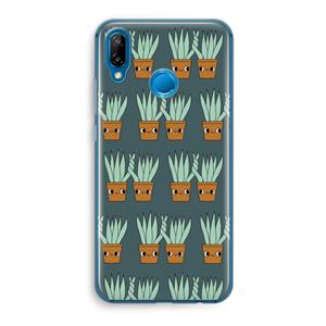 CaseCompany Sansevieria: Huawei P20 Lite Transparant Hoesje