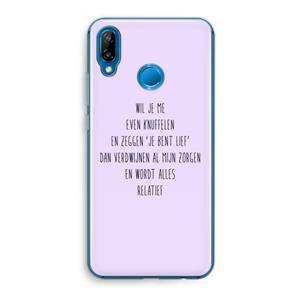 CaseCompany Relatief: Huawei P20 Lite Transparant Hoesje