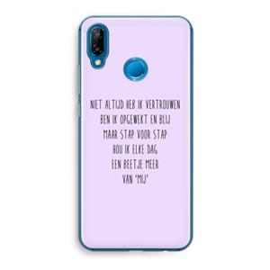 CaseCompany Zelfvertrouwen: Huawei P20 Lite Transparant Hoesje