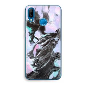 CaseCompany Pastel zwart: Huawei P20 Lite Transparant Hoesje