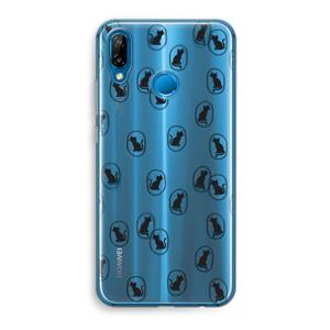 CaseCompany Miauw: Huawei P20 Lite Transparant Hoesje
