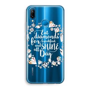 CaseCompany Diamonds: Huawei P20 Lite Transparant Hoesje