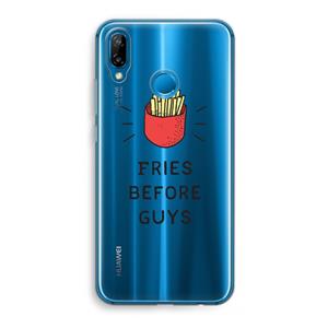 CaseCompany Fries before guys: Huawei P20 Lite Transparant Hoesje