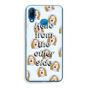 CaseCompany Hello: Huawei P20 Lite Transparant Hoesje