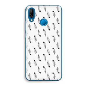 CaseCompany Pluimen: Huawei P20 Lite Transparant Hoesje