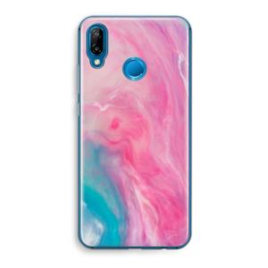 CaseCompany Roze explosie: Huawei P20 Lite Transparant Hoesje