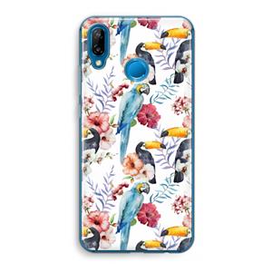 CaseCompany Bloemen tukan: Huawei P20 Lite Transparant Hoesje