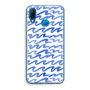 CaseCompany Blauwe golven: Huawei P20 Lite Transparant Hoesje