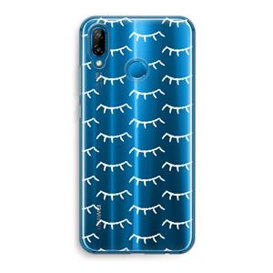 CaseCompany Wimpers: Huawei P20 Lite Transparant Hoesje