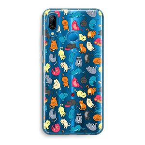 CaseCompany Kleurrijke katten: Huawei P20 Lite Transparant Hoesje