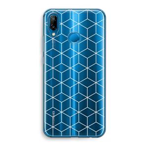 CaseCompany Zwart-witte kubussen: Huawei P20 Lite Transparant Hoesje
