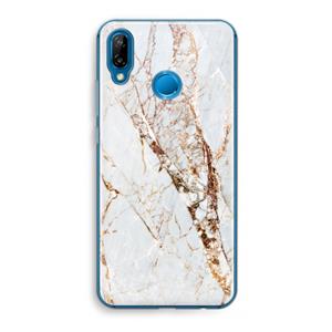 CaseCompany Goud marmer: Huawei P20 Lite Transparant Hoesje