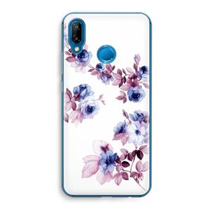 CaseCompany Waterverf bloemen: Huawei P20 Lite Transparant Hoesje