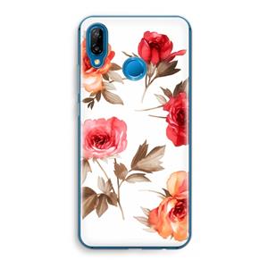 CaseCompany Roosjes: Huawei P20 Lite Transparant Hoesje