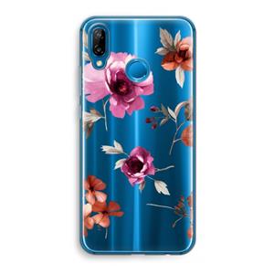 CaseCompany Geschilderde bloemen: Huawei P20 Lite Transparant Hoesje