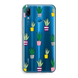 CaseCompany Sanseveria: Huawei P20 Lite Transparant Hoesje