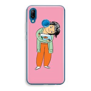 CaseCompany Visknuffel: Huawei P20 Lite Transparant Hoesje
