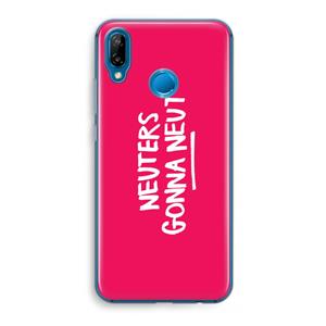 CaseCompany Neuters (roze): Huawei P20 Lite Transparant Hoesje
