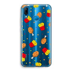 CaseCompany Chicken 'n Fries: Huawei P20 Lite Transparant Hoesje
