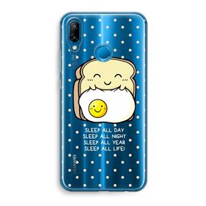 CaseCompany Sleep All Day: Huawei P20 Lite Transparant Hoesje