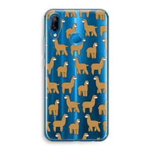 CaseCompany Alpacas: Huawei P20 Lite Transparant Hoesje