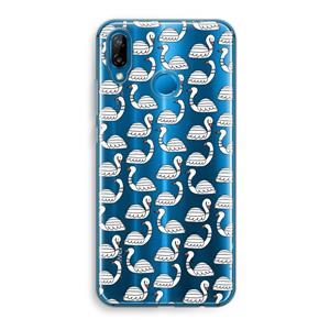 CaseCompany Zwanen: Huawei P20 Lite Transparant Hoesje