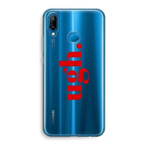 CaseCompany Ugh: Huawei P20 Lite Transparant Hoesje