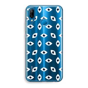 CaseCompany Eyes pattern: Huawei P20 Lite Transparant Hoesje