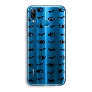 CaseCompany Eye pattern #2: Huawei P20 Lite Transparant Hoesje
