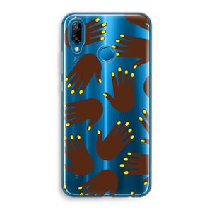 CaseCompany Hands dark: Huawei P20 Lite Transparant Hoesje