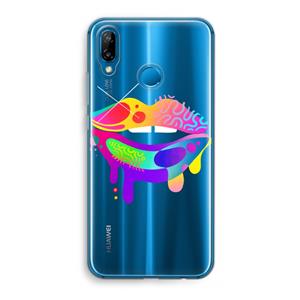 CaseCompany Lip Palette: Huawei P20 Lite Transparant Hoesje