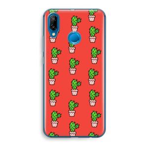 CaseCompany Mini cactus: Huawei P20 Lite Transparant Hoesje