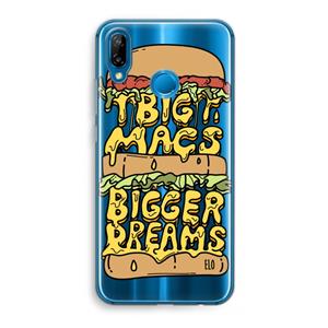 CaseCompany Big Macs Bigger Dreams: Huawei P20 Lite Transparant Hoesje