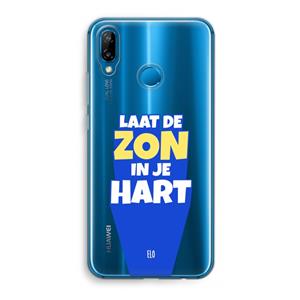 CaseCompany Laat de zon in je hart: Huawei P20 Lite Transparant Hoesje