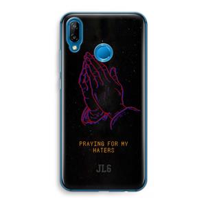 CaseCompany Praying For My Haters: Huawei P20 Lite Transparant Hoesje